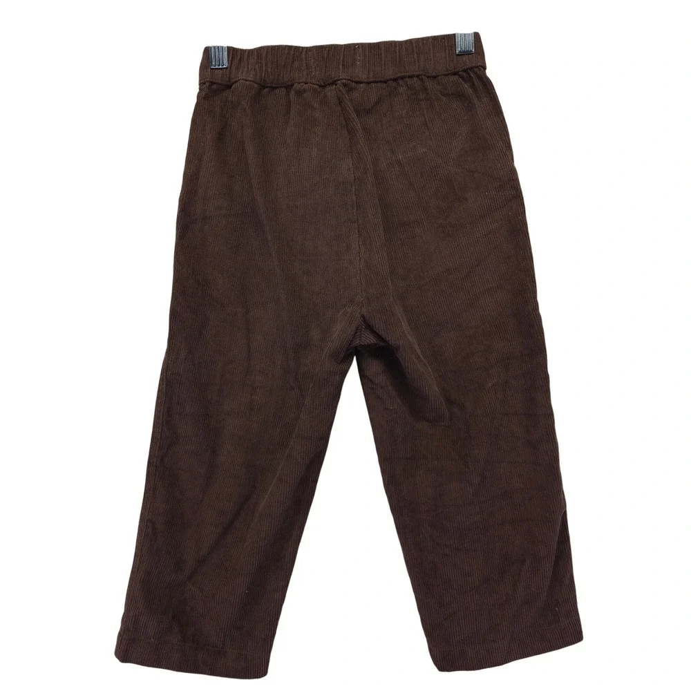HONOR THE GIFT Boys Brown Corduroy Pants Size 7-8‎ Embroidered Preppy Kidcore